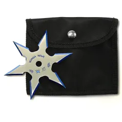 6-Point Blue Edge Throwing Star