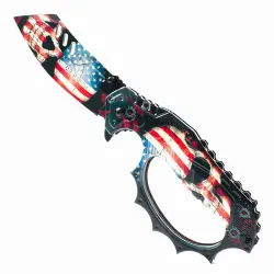 American Skull Knuckle Knife