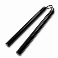 Black 14" Corded Nunchaku