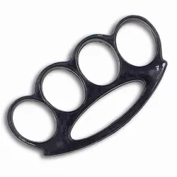 Black Plastic Knuckle Duster