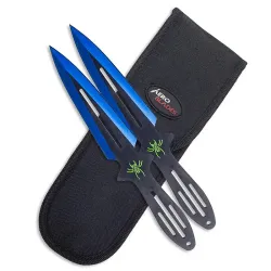 Blue Spider Throwing Knife Set