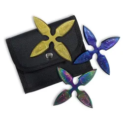 Dark Skull Multicolor Shuriken Set