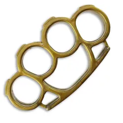 Gold Plastic Knuckle Duster