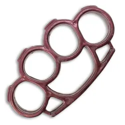Maroon Plastic Knuckle Duster