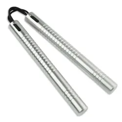 Solid Aluminum Corded Nunchaku