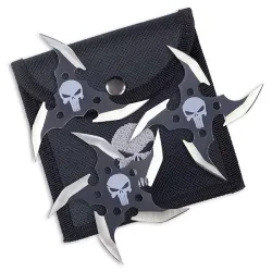 White Skull Ninja Stars