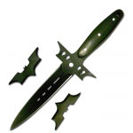 Bat Wing Knife With Shurikens