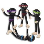 Bendable Ninja Toys (4-Pack)