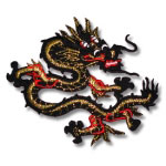 Black and Gold Dragon Patch