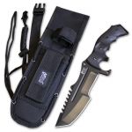 Black Fixed Blade Tactical Knife