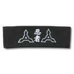 Black Ninja Stars Headband