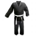 Black Single Weave Judo Uniform