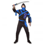 Blue Dragon Ninja Warrior Costume