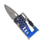 Blue Multitool Credit Card Knife