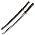 Burgundy and Black Manga Sword