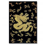 Chinese Golden Dragon Tapestry
