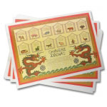 Chinese Zodiac Place Mats (12-Pack)
