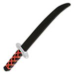 Black and Red Foam Ninja Sword