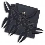 Forked-Blade Black Ninja Stars
