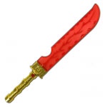 Glowing Plastic Fire Ninja Sword