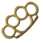 Gold Plastic Knuckle Duster