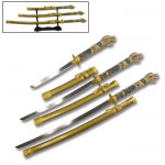 Golden Dragon Katana Set