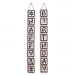Happy Birthday Vertical Pennant Banner
