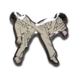 Karate Fighter Lapel Pin