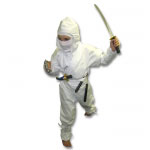 Kids Deluxe White Ninja Costume