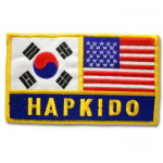 Hapkido Eagle Patch for Hapkido Uniform Embroidered Hapkido Eagle USA Patch 