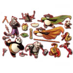 Kung Fu Panda Sticker Play Set