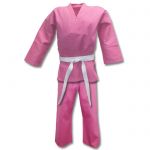 Lightweight Pink Karate Uniform (6oz)