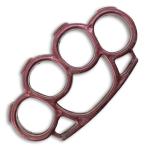 Maroon Plastic Knuckle Duster