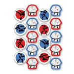 Martial Arts Party Stickers