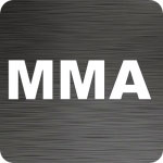 MMA Text Vinyl Car Decal