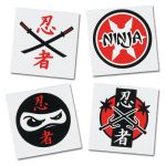 Ninja Temporary Tattoos (36-Pack)