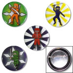Ninja Warrior Button Set (4-Pack)