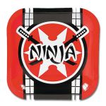 Ninja Warrior Dessert Plates (8-Pack)