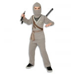 Padded Grey Fox Ninja Costume