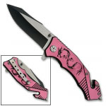 Pink Dragon Folding Knife