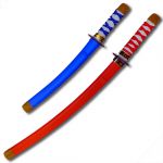 Plastic Samurai Sword Set