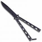 Professional Black Vented Balisong