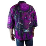 Purple Fox Kimono Shirt