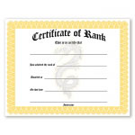 Samurai Belt Rank Achievement Certificates Pk.of 5 Details about   Martial Art Certificates 
