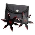 Red Blade Throwing Star Set