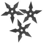Rubber 5-Point Throwing Stars