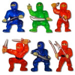 Rubber Ninja Toys (12-Pack)