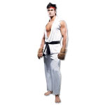 Game STREET FIGHTER V Ryu Cosplay Costume Karate Outfit Boxing Gloves CustomMade 