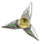 Silver Throwing Star Fidget Spinner