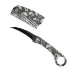 Skull Karambit Comb Knife